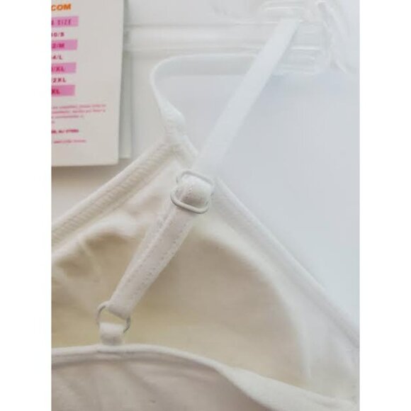Maidenform Girl White Basic Adjustable Straps Training Bra Size Large - Picture 4 of 4